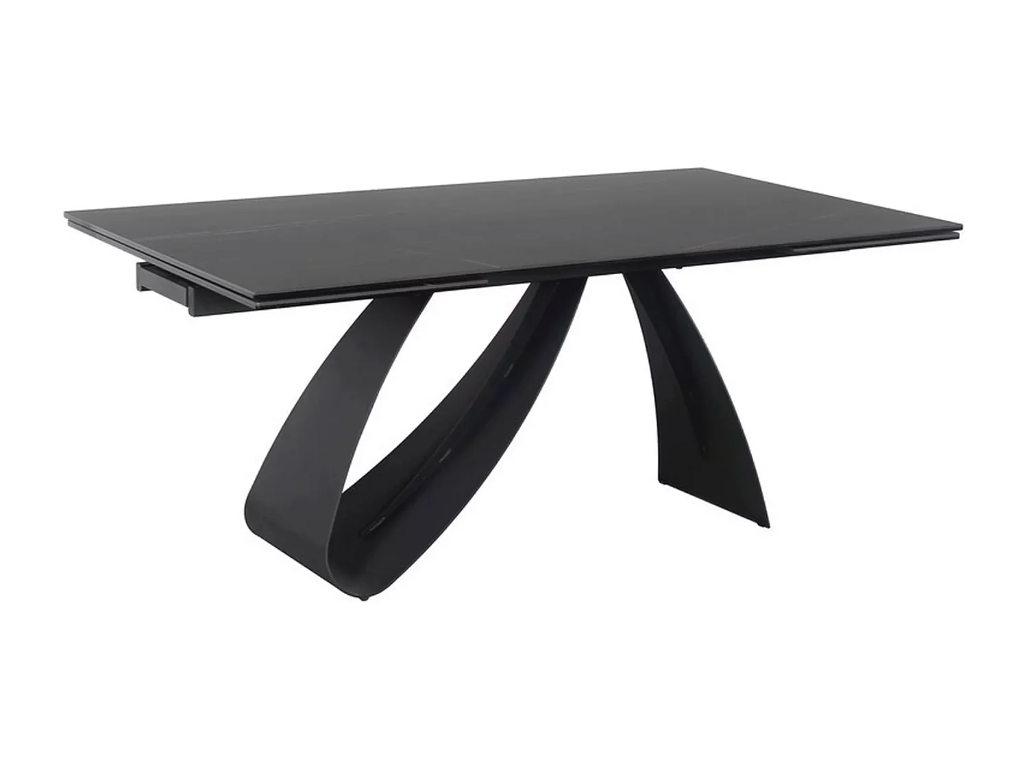 Table à manger  Diuna Sahhara  (90x160-240)/Céramique/Noir