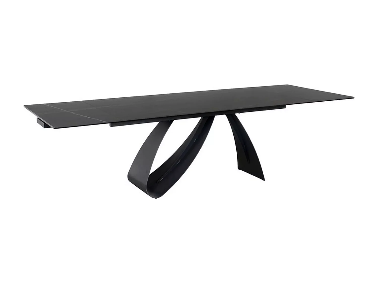 Table à manger  Diuna Sahhara  (90x160-240)/Céramique/Noir