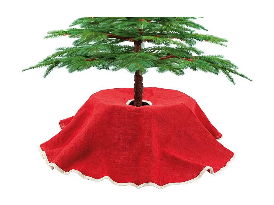 Cache-pied de sapin en tissu