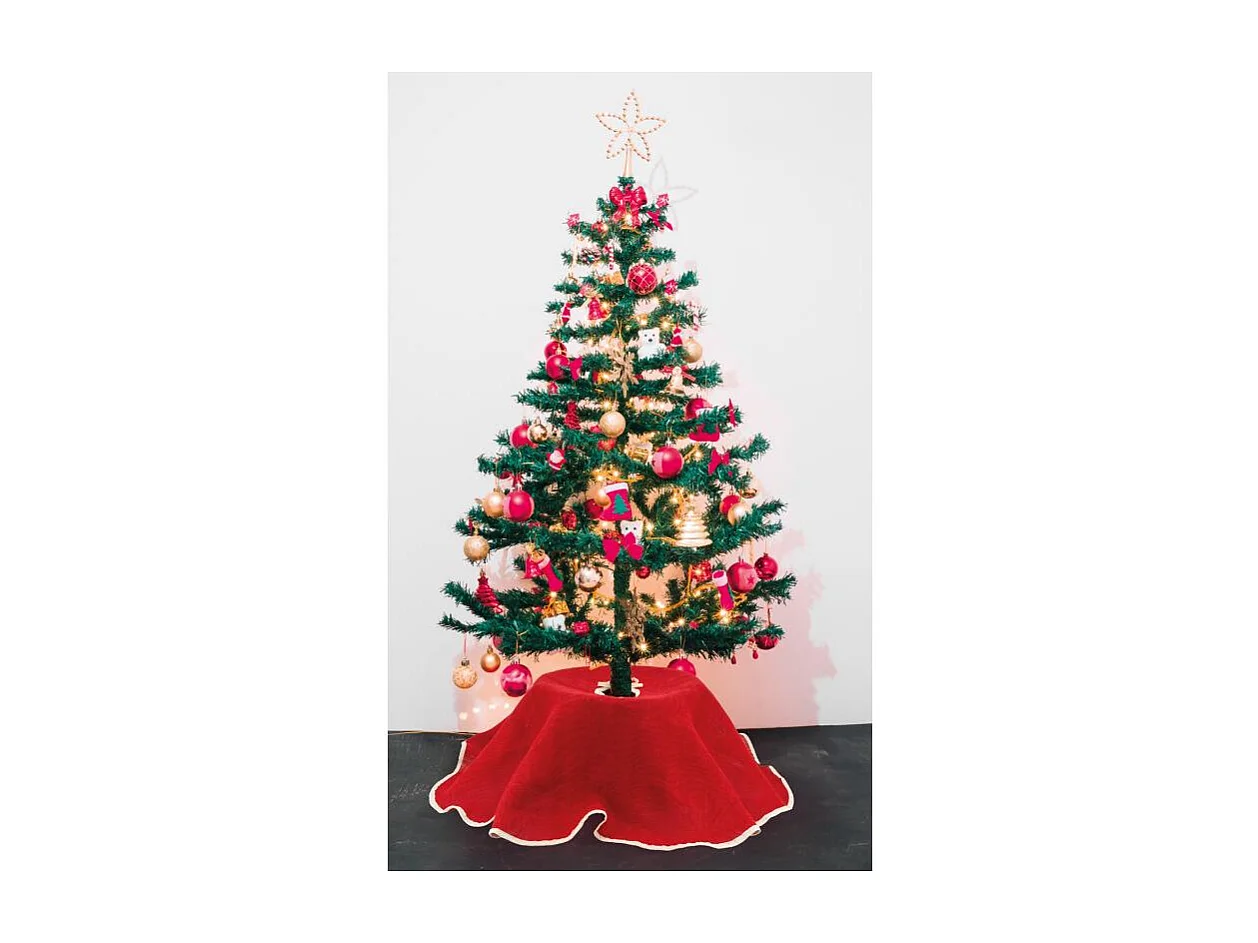 Cache-pied de sapin en tissu