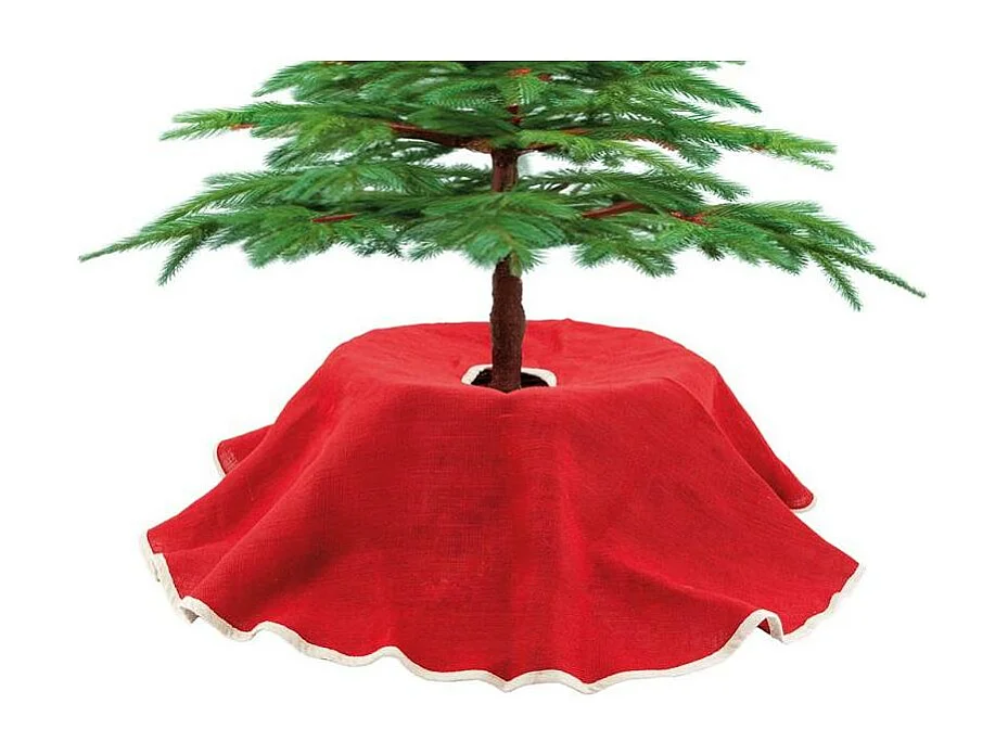 Cache-pied de sapin en tissu