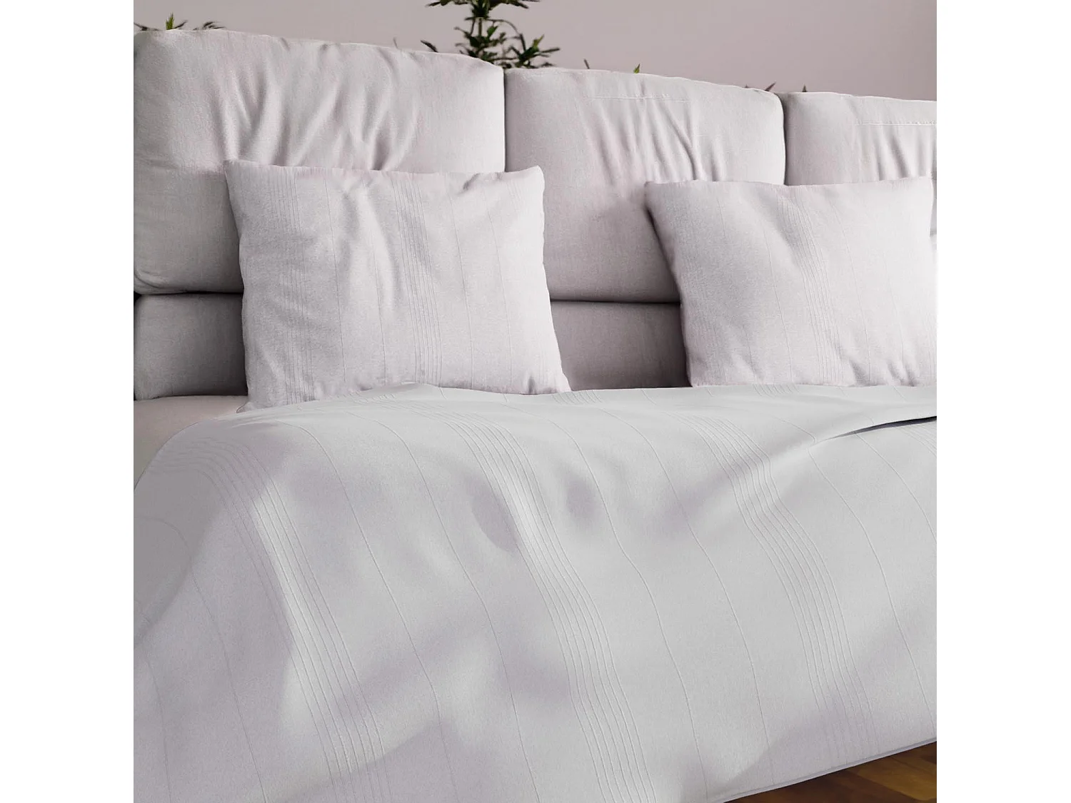 Plaid 140X200 cm ADELE blanc, par Soleil d'ocre