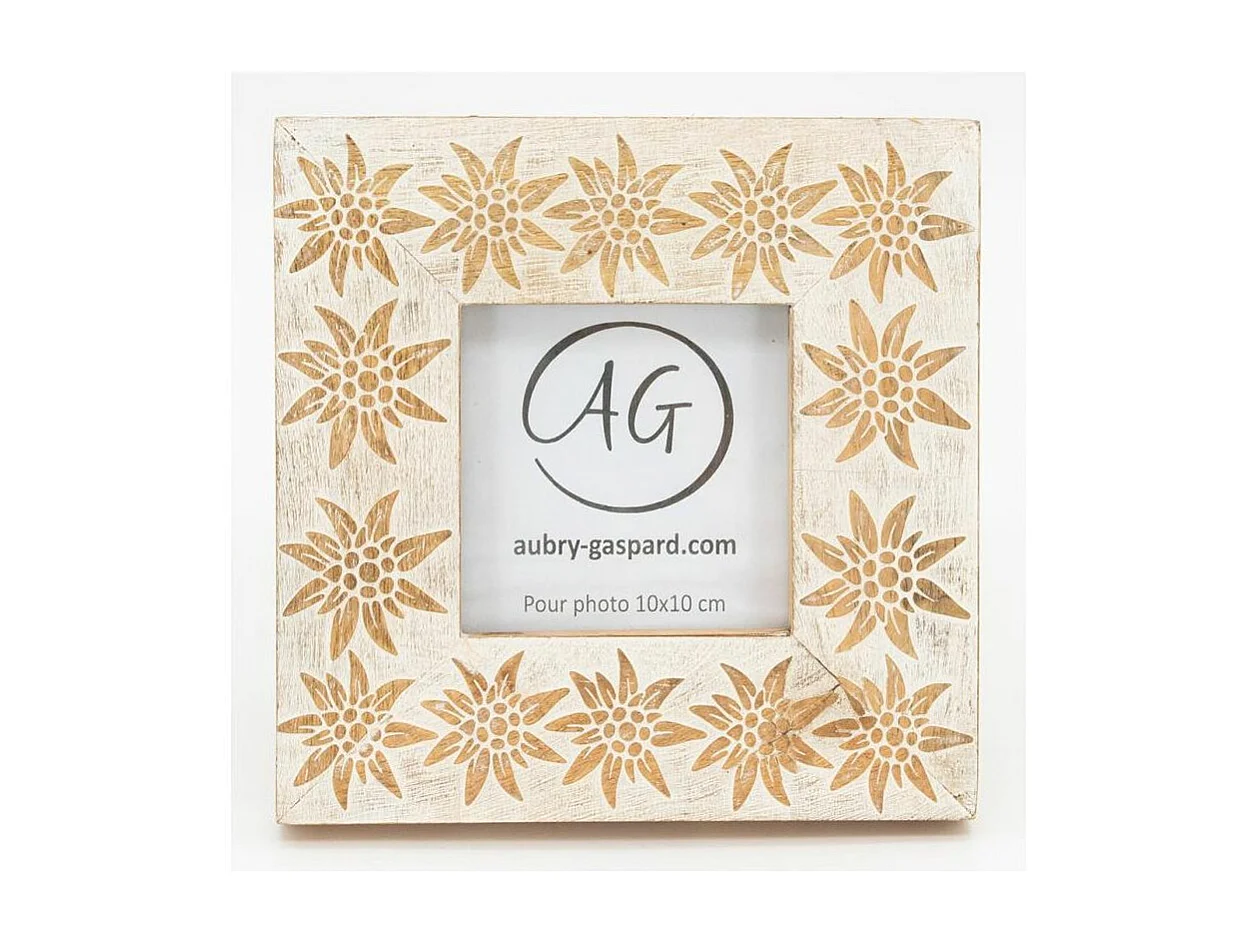 Cadre photo en manguier Edelweiss Pour photo 10 x 10