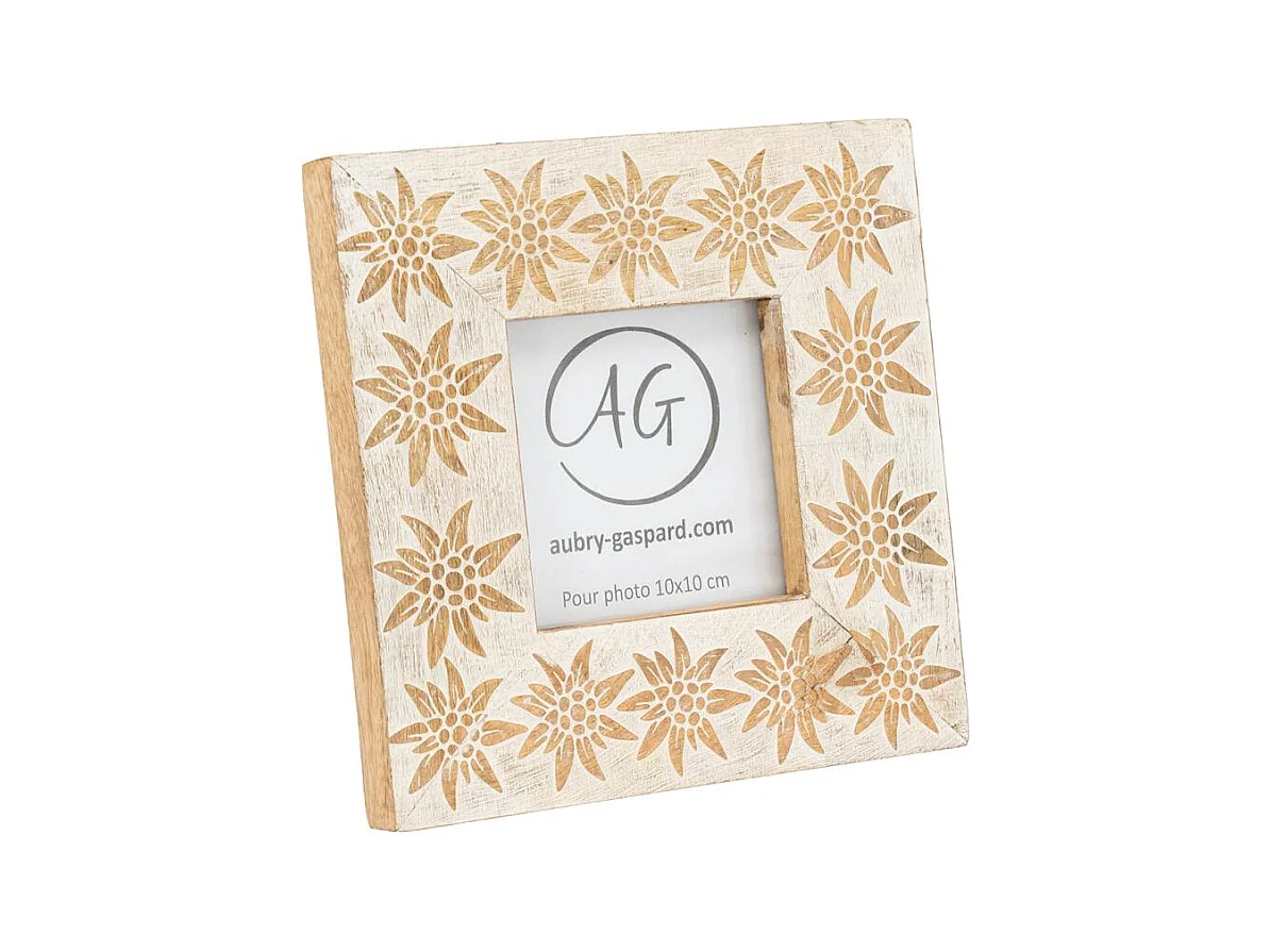Cadre photo en manguier Edelweiss Pour photo 10 x 10