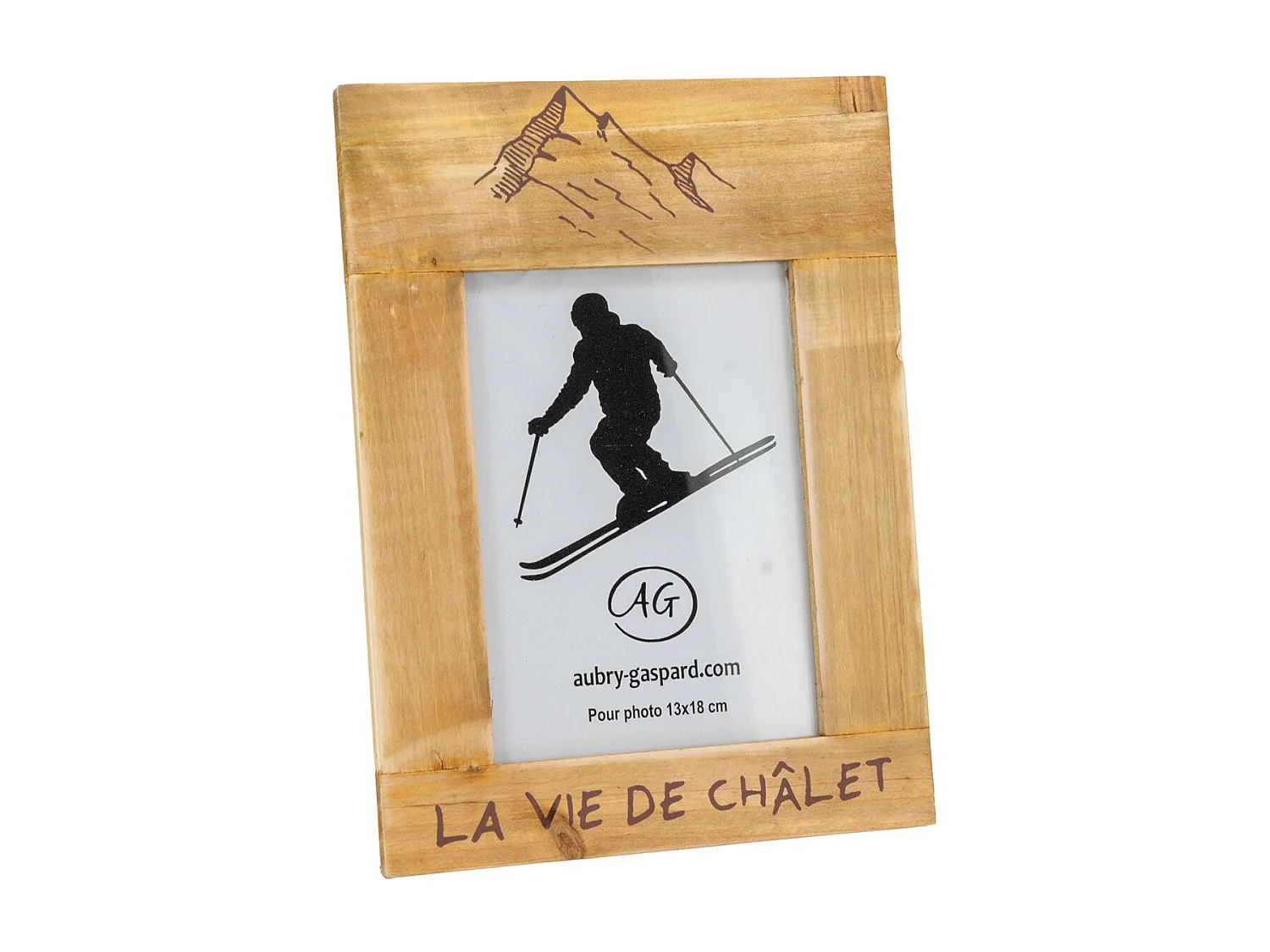 Cadre photo en pin La vie de Chalet Pour photo 13 x 18