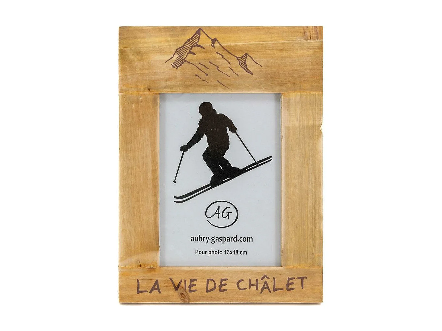 Cadre photo en pin La vie de Chalet Pour photo 13 x 18