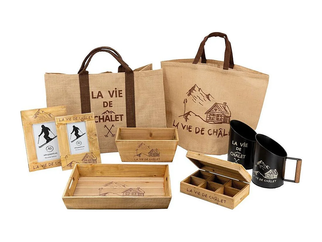 Cadre photo en pin La vie de Chalet Pour photo 13 x 18