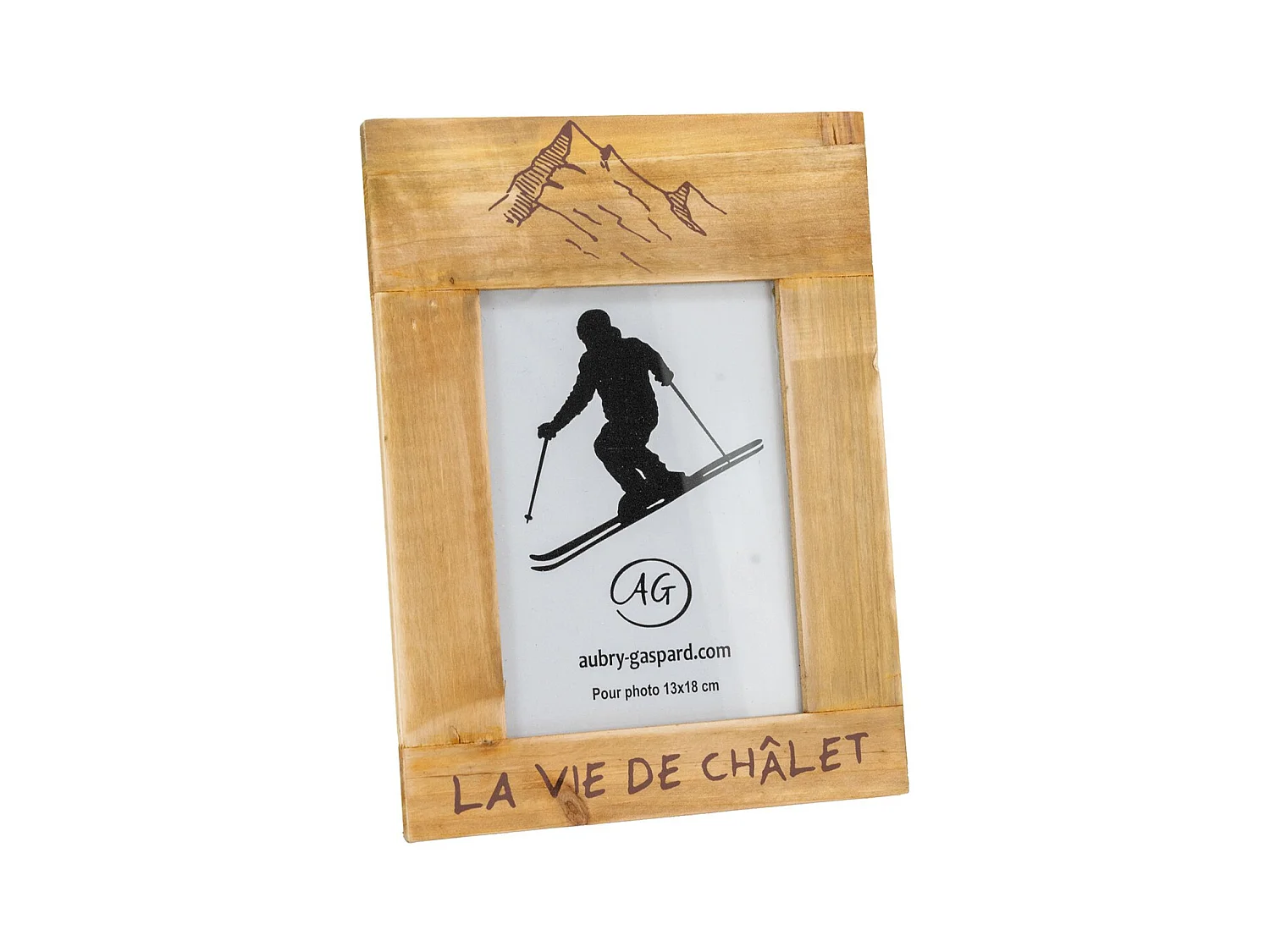 Cadre photo en pin La vie de Chalet Pour photo 13 x 18