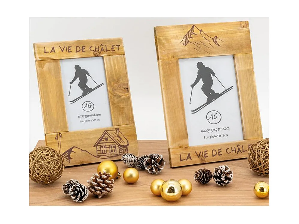 Cadre photo en pin La vie de Chalet Pour photo 10 x 15