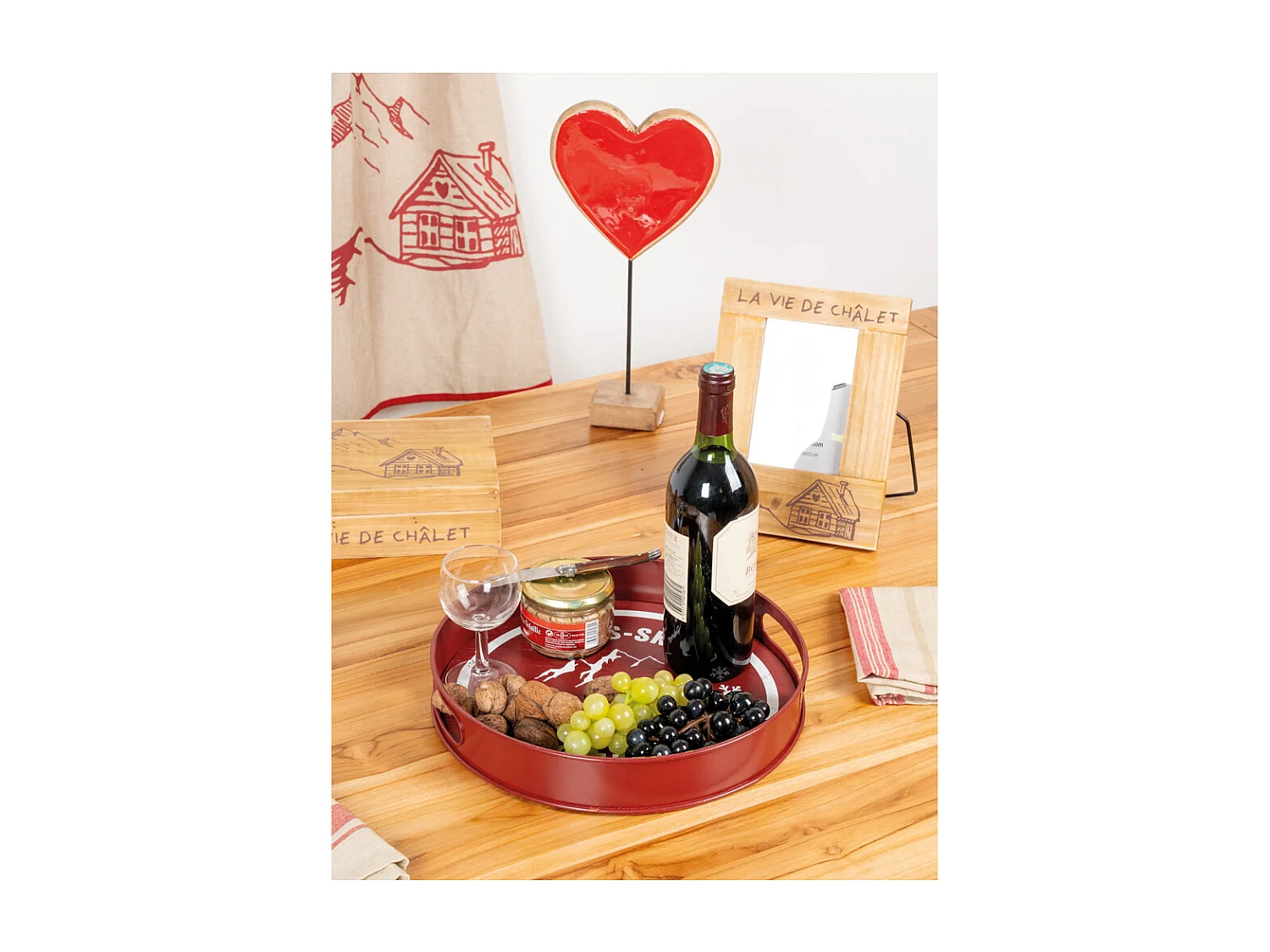 Cadre photo en pin La vie de Chalet Pour photo 10 x 15