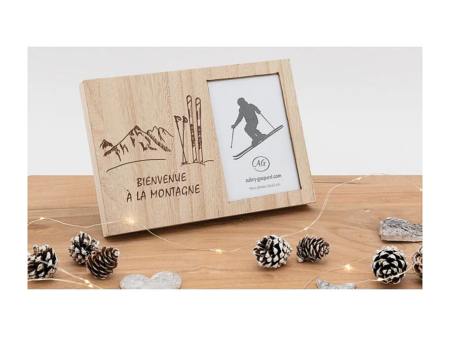 Cadre photo Bienvenue à la montagne