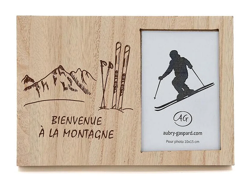 Cadre photo Bienvenue à la montagne