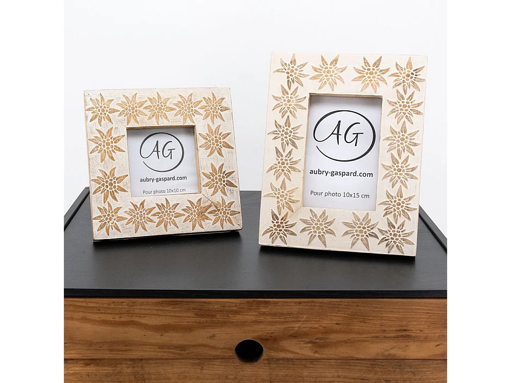 Cadre photo en manguier Edelweiss Pour photo 10 x 15