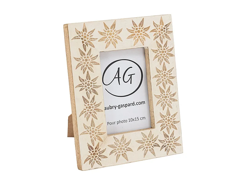 Cadre photo en manguier Edelweiss Pour photo 10 x 15