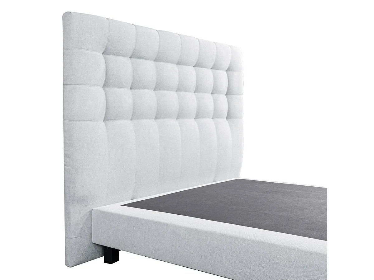 IMPERIALE - Tête de lit Capitonnée 160x122 Tissu qualité supérieure Gris