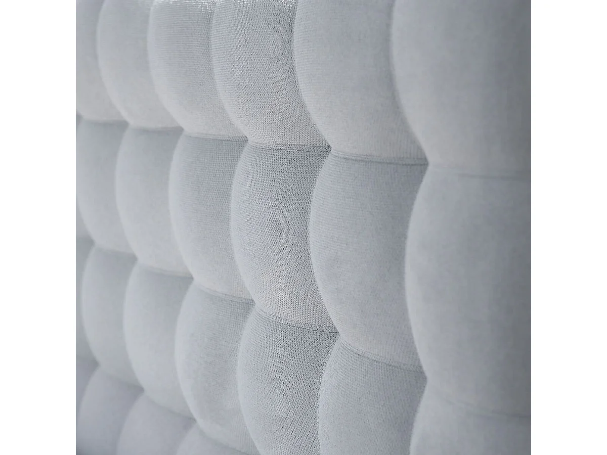IMPERIALE - Tête de lit Capitonnée 90x105 Tissu qualité supérieure Gris