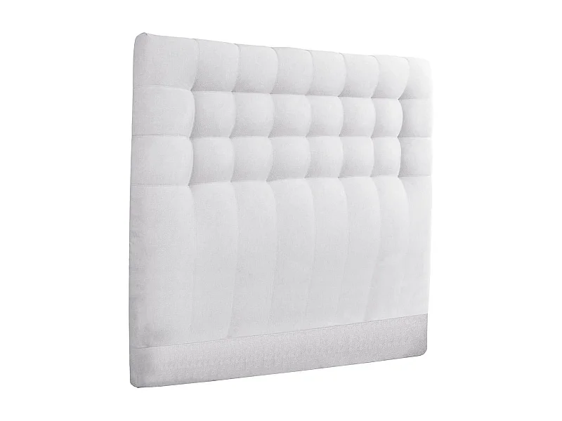 IMPERIALE - Tête de lit Capitonnée 90x105 Tissu qualité supérieure Gris