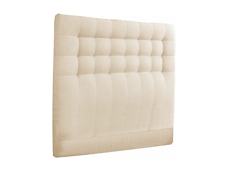 IMPERIALE - Tête de lit Capitonnée 160x122 Tissu qualité supérieure Beige