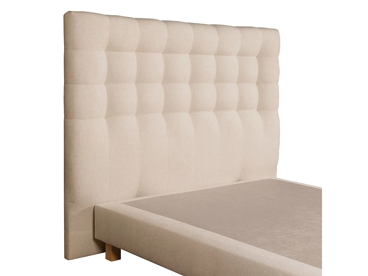IMPERIALE - Tête de lit Capitonnée 160x122 Tissu qualité supérieure Beige