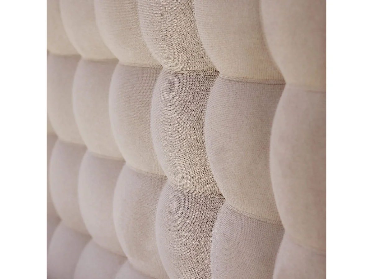 IMPERIALE - Tête de lit Capitonnée 160x122 Tissu qualité supérieure Beige