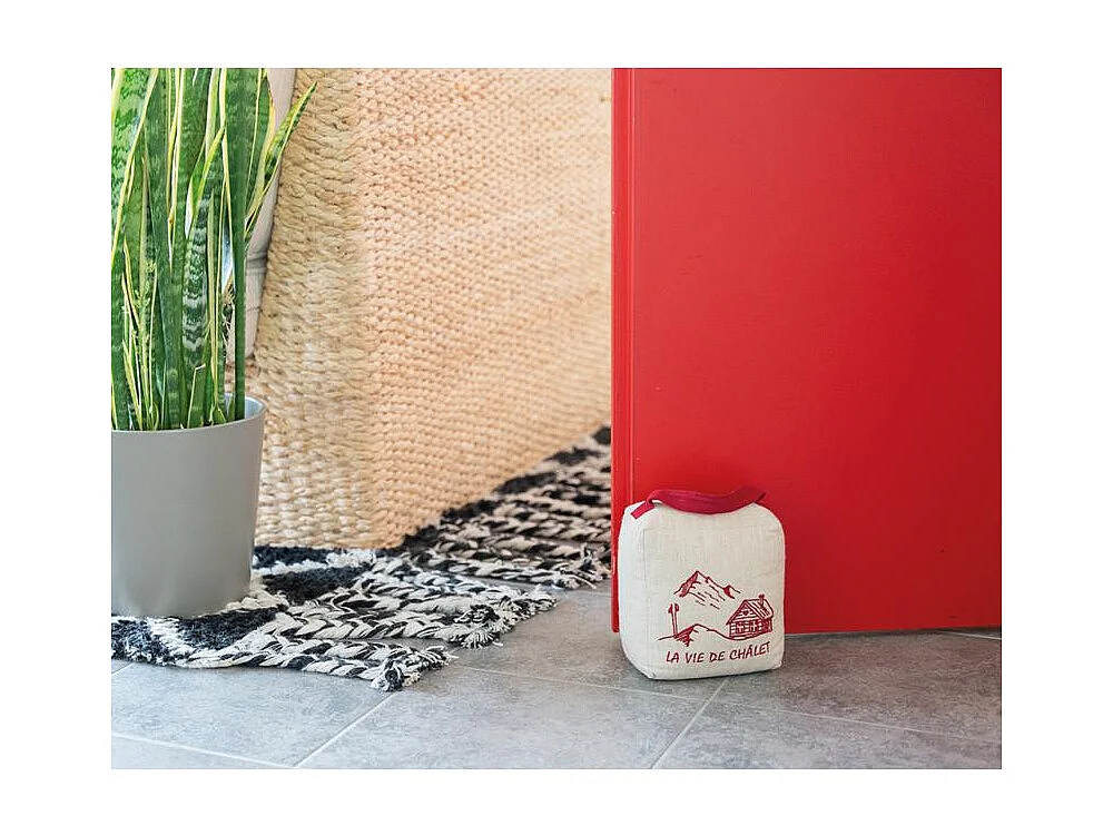 Cale-porte en coton La Vie Chalet