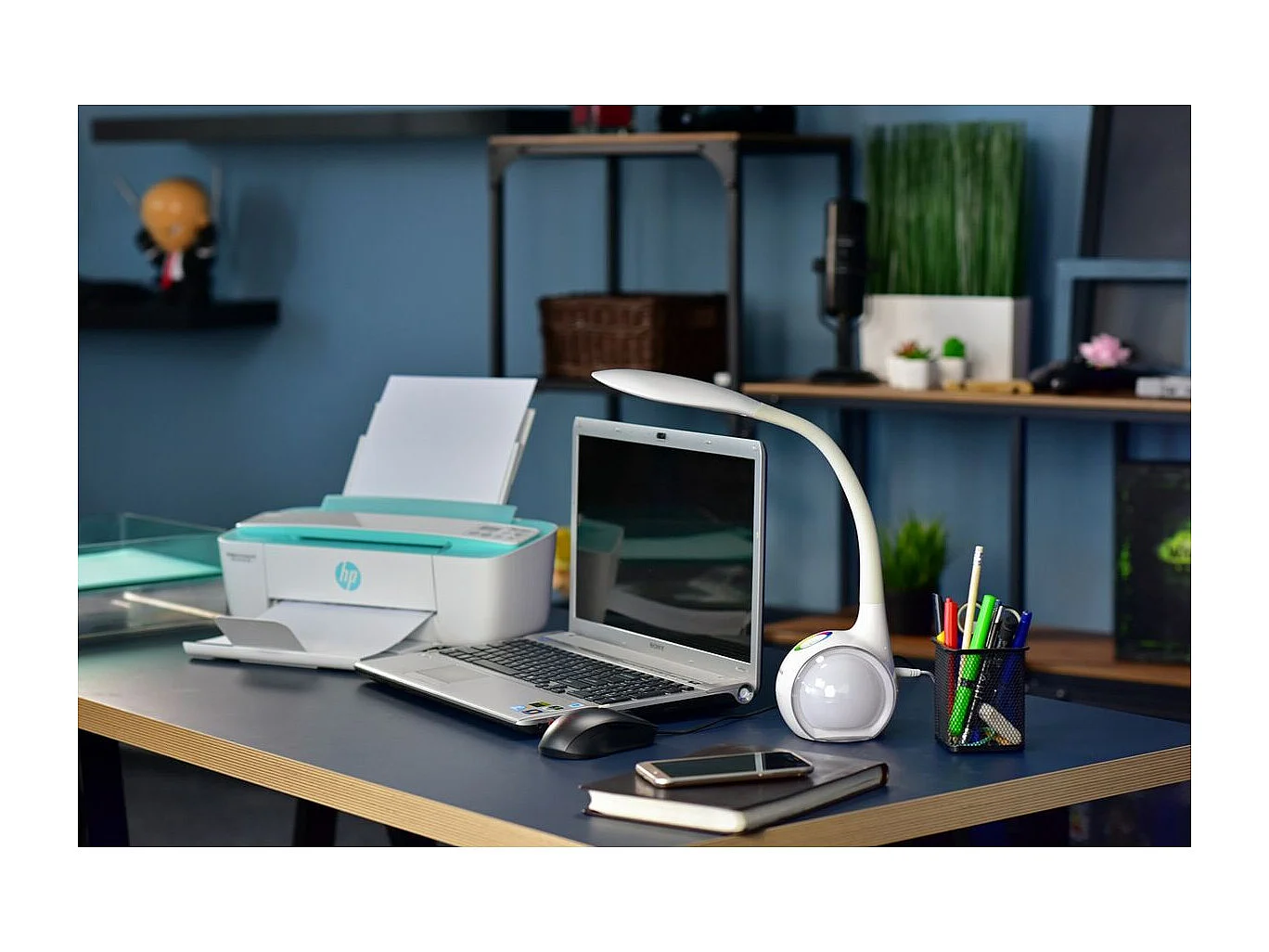 Lampe de bureau Activejet AJE-RAINBOW RGB Blanc