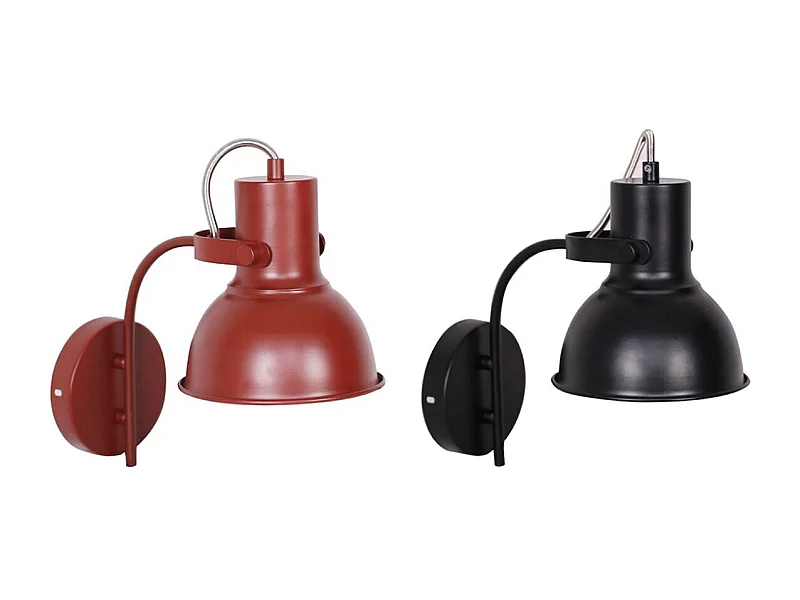 Applique DKD Home Décor Rouge et Noir (15 x 20 x 28 cm)