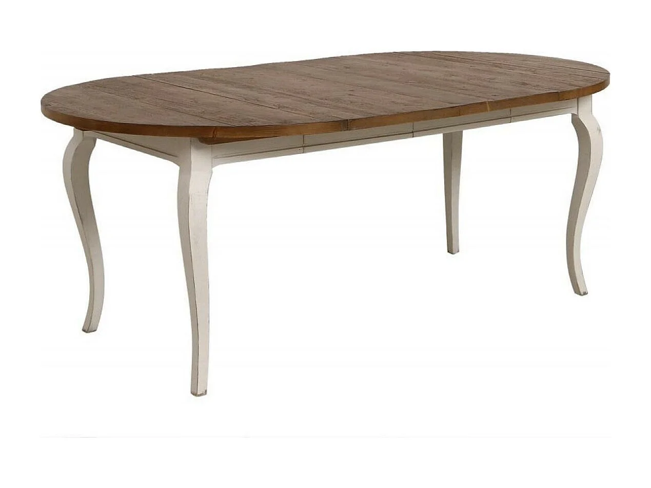 Table ronde extensible Bois Blanc - Provence Interior's