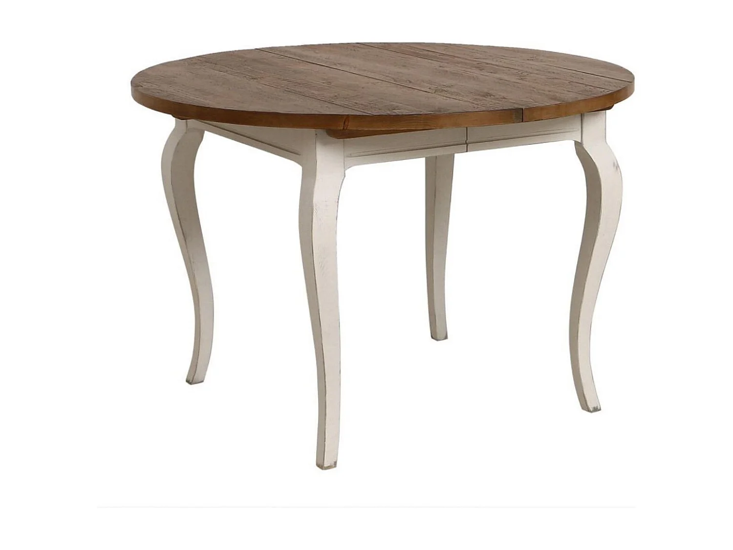 Table ronde extensible Bois Blanc - Provence Interior's