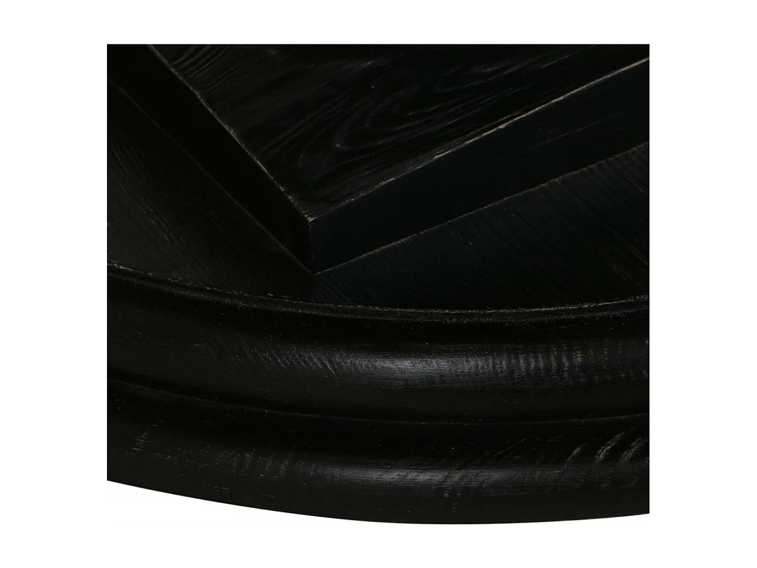 Table ronde extensible Bois Noir - Héritage Interior's