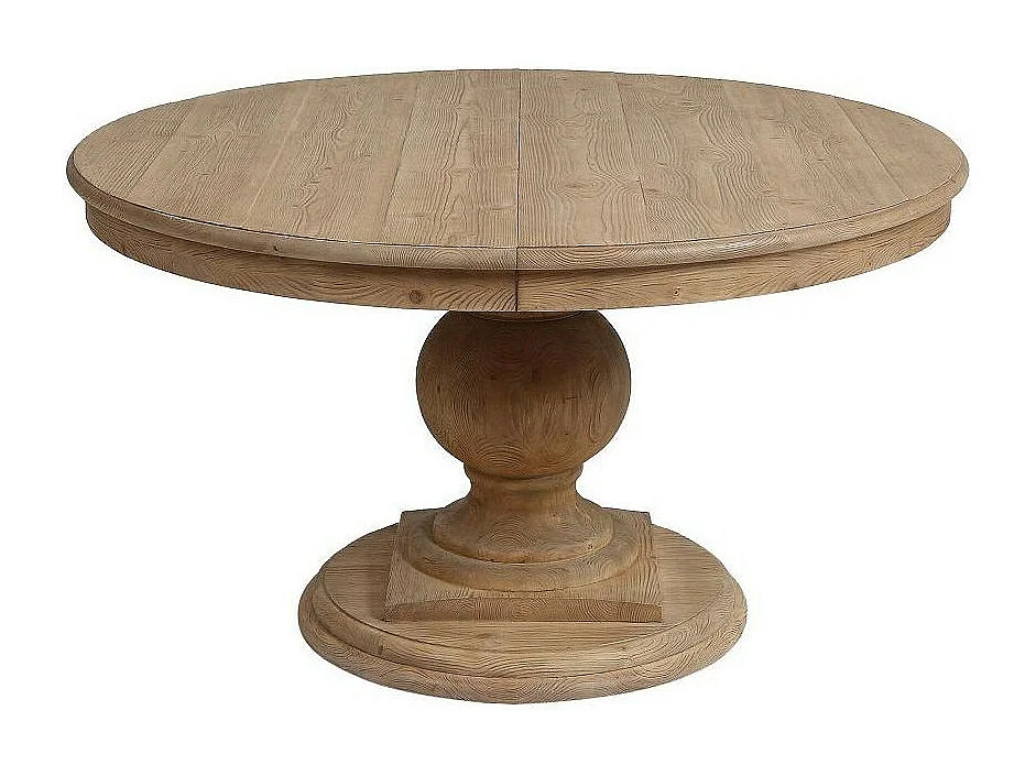 Table ronde extensible Bois Beige - Héritage Interior's