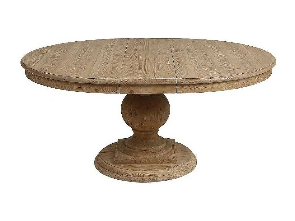 Table ronde extensible Bois Beige - Héritage Interior's