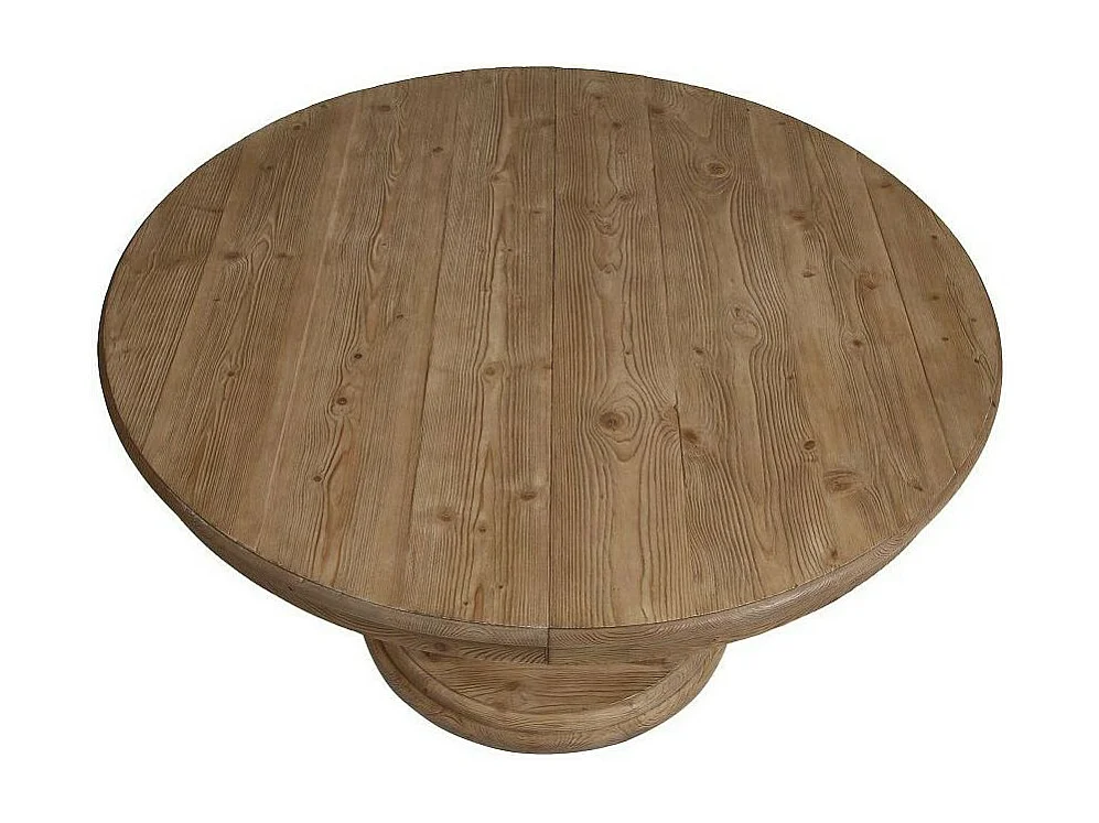 Table ronde extensible Bois Beige - Héritage Interior's