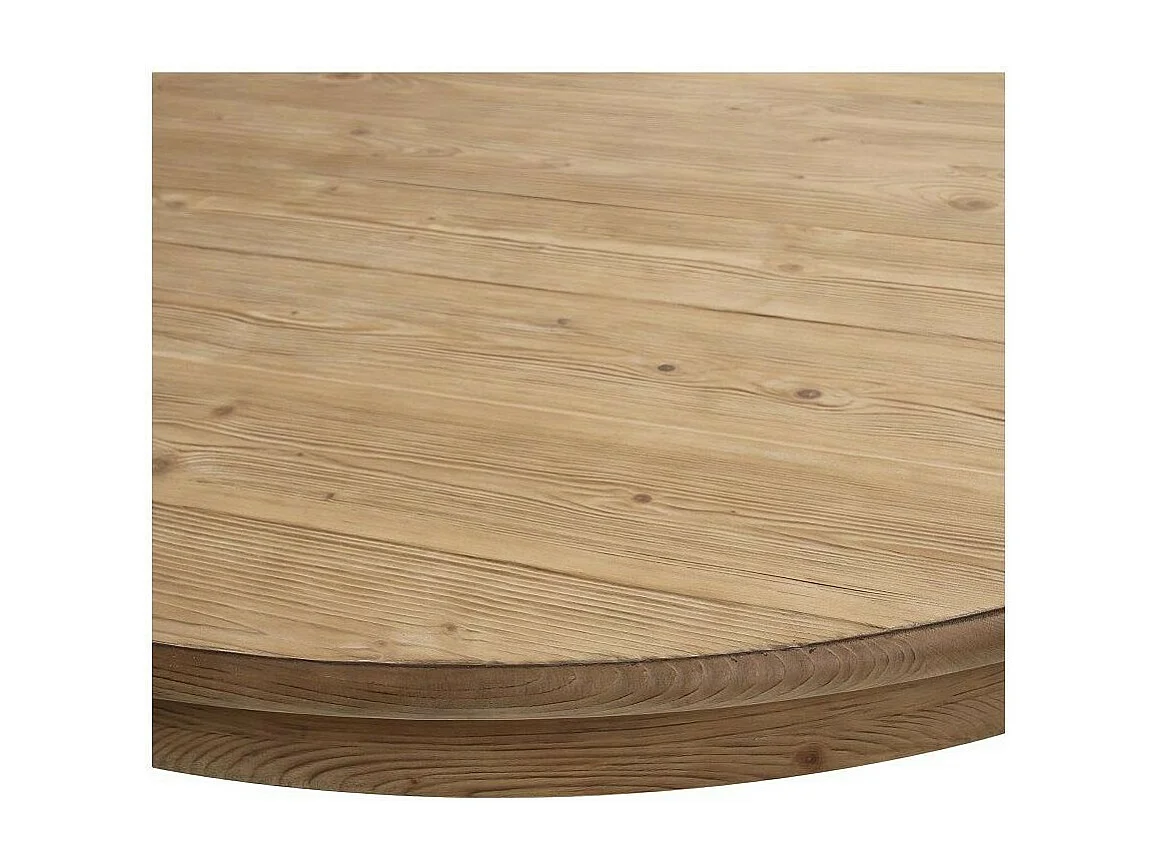 Table ronde extensible Bois Beige - Héritage Interior's