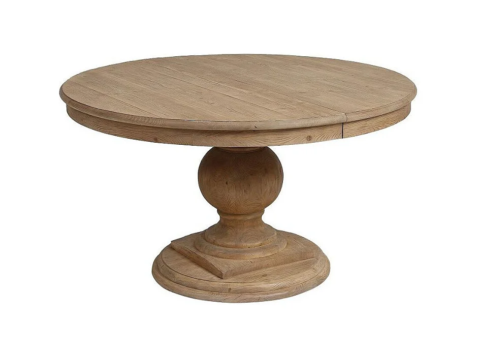 Table ronde extensible Bois Beige - Héritage Interior's