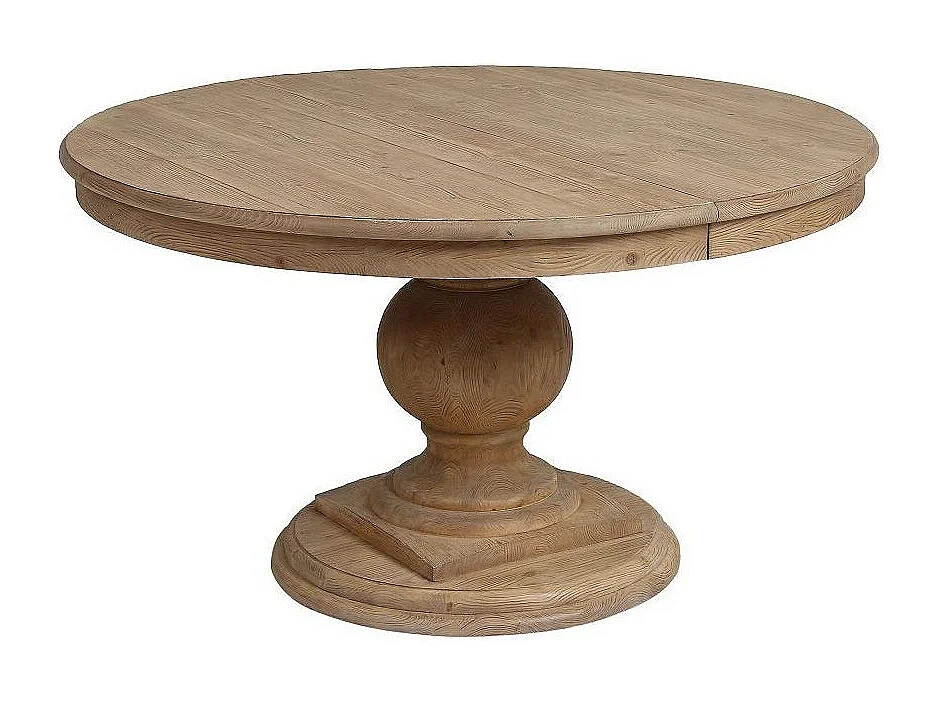 Table ronde extensible Bois Naturel - Héritage Interior's