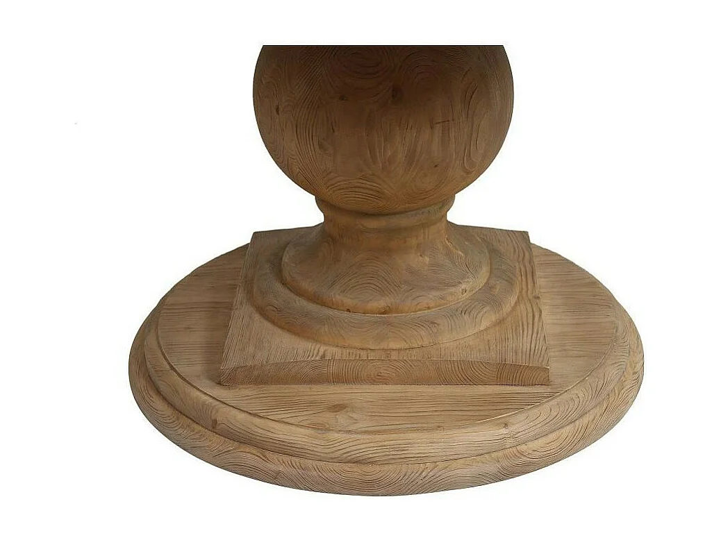 Table ronde extensible Bois Naturel - Héritage Interior's