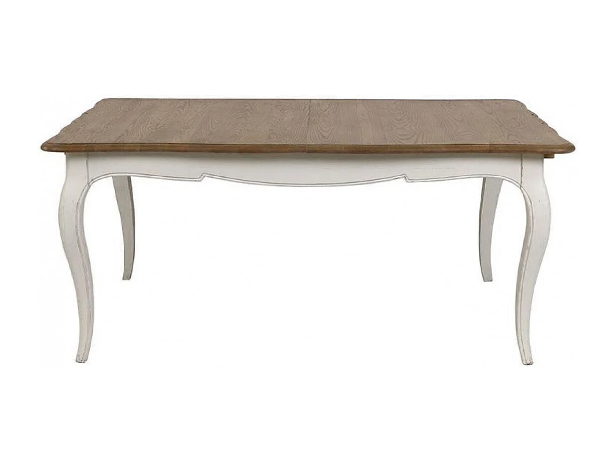 Table rectangulaire extensible Bois Blanc - Manoir Interior's
