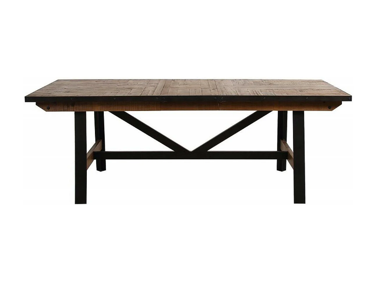 Table rectangulaire extensible Bois Noir - Manufacture Interior's