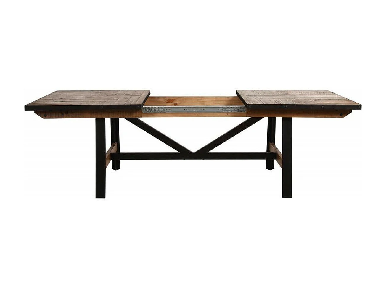 Table rectangulaire extensible Bois Noir - Manufacture Interior's