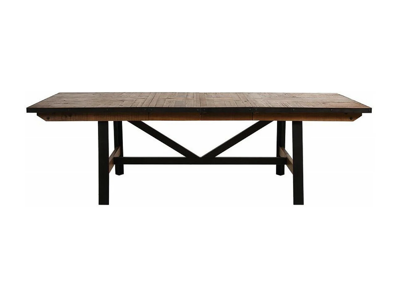 Table rectangulaire extensible MDF Marron - Manufacture Interior's