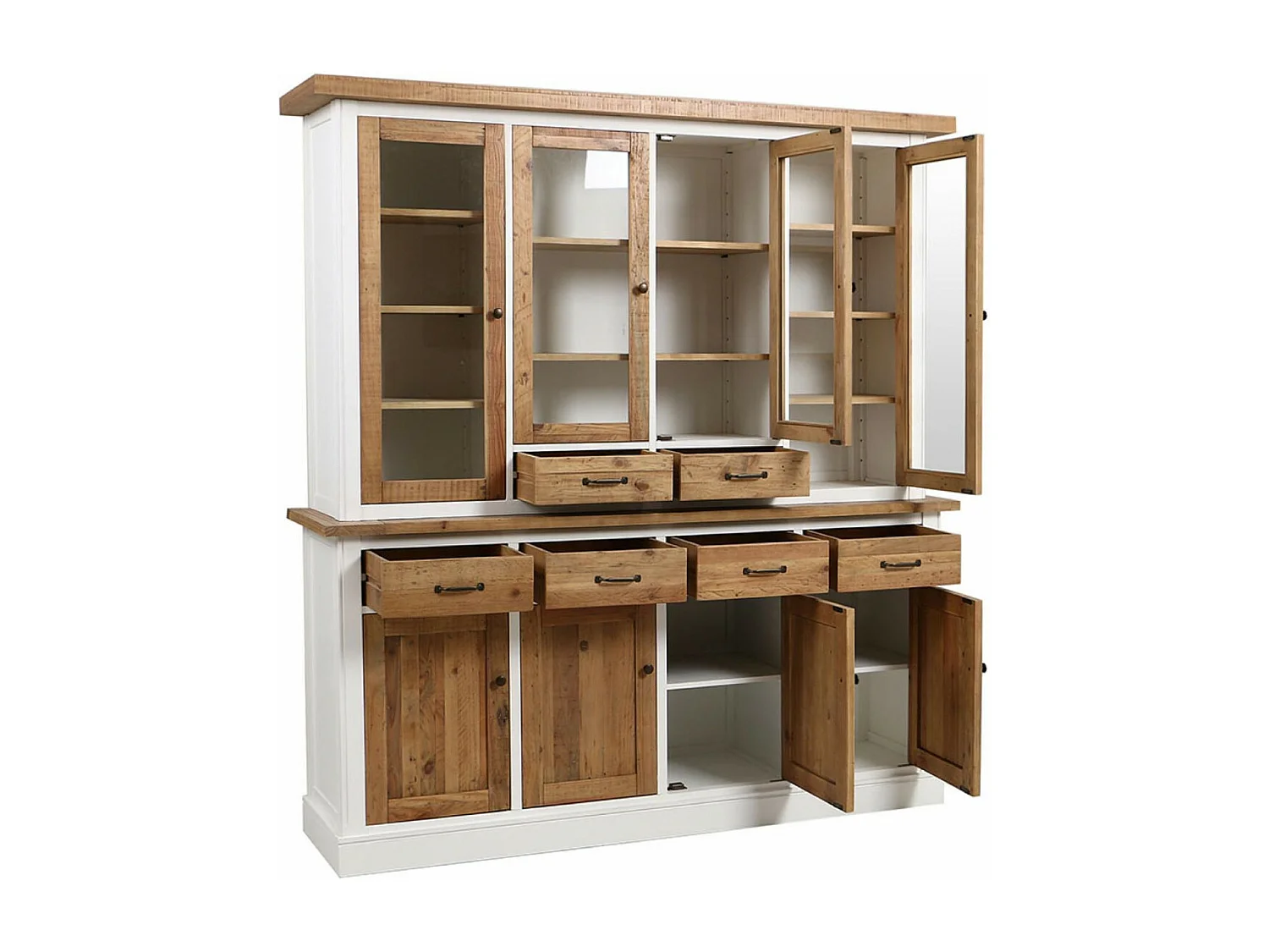 Buffet vaisselier Bois Blanc - Rivages Interior's