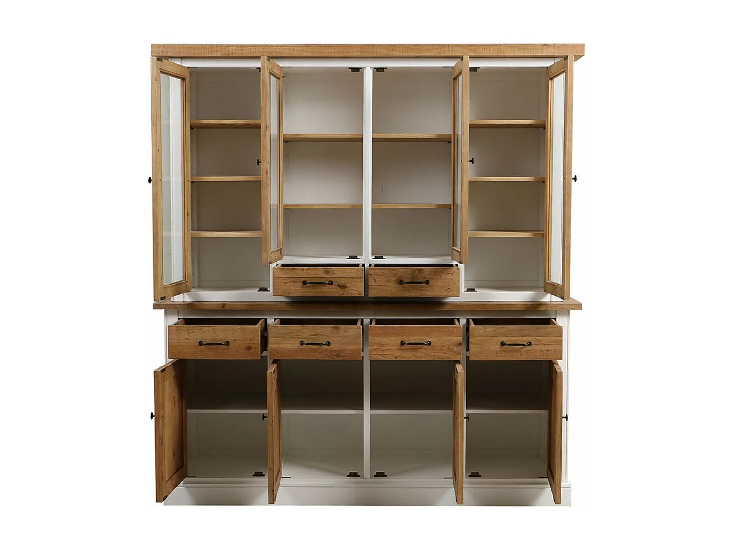 Buffet vaisselier MDF Blanc - Rivages Interior's