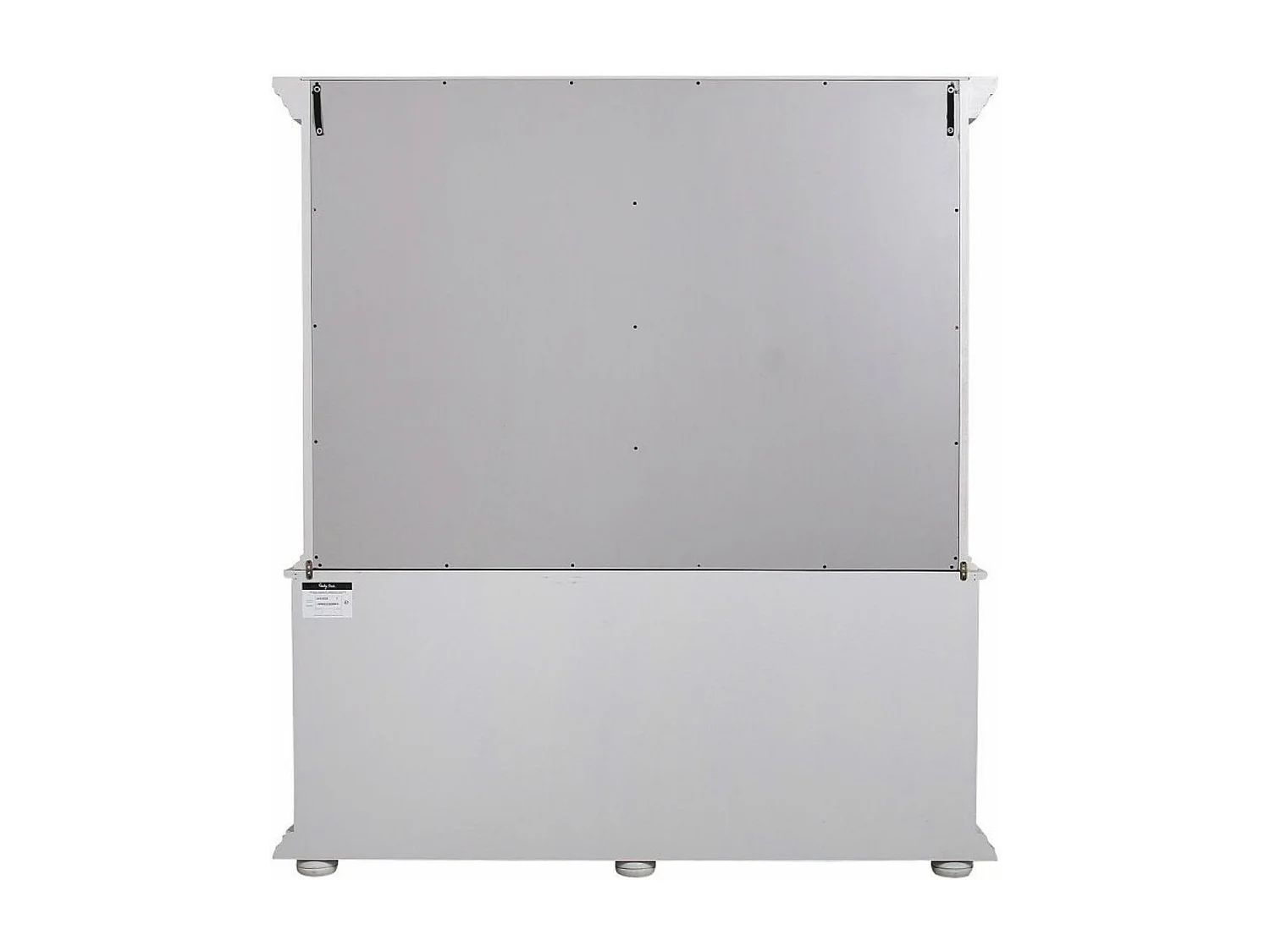 Buffet vaisselier 4 portes vitrées MDF Blanc - Bruges Interior's