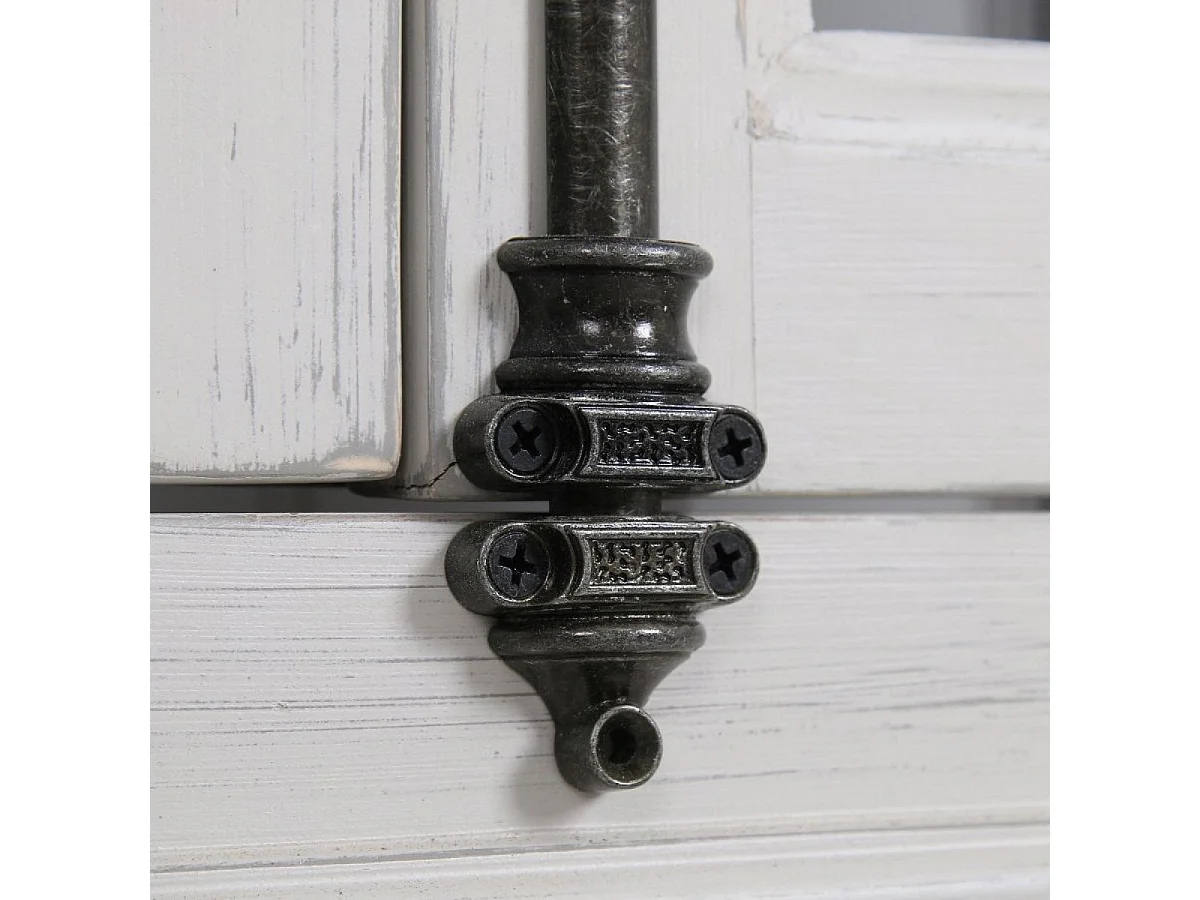 Buffet vaisselier 4 portes vitrées MDF Blanc - Bruges Interior's