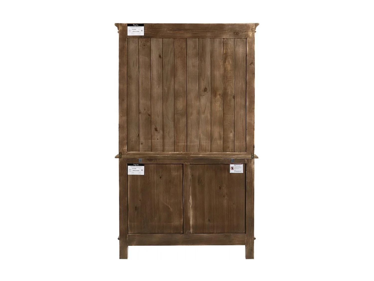 Buffet vaisselier 2 portes vitrées Bois Blanc - Château Interior's