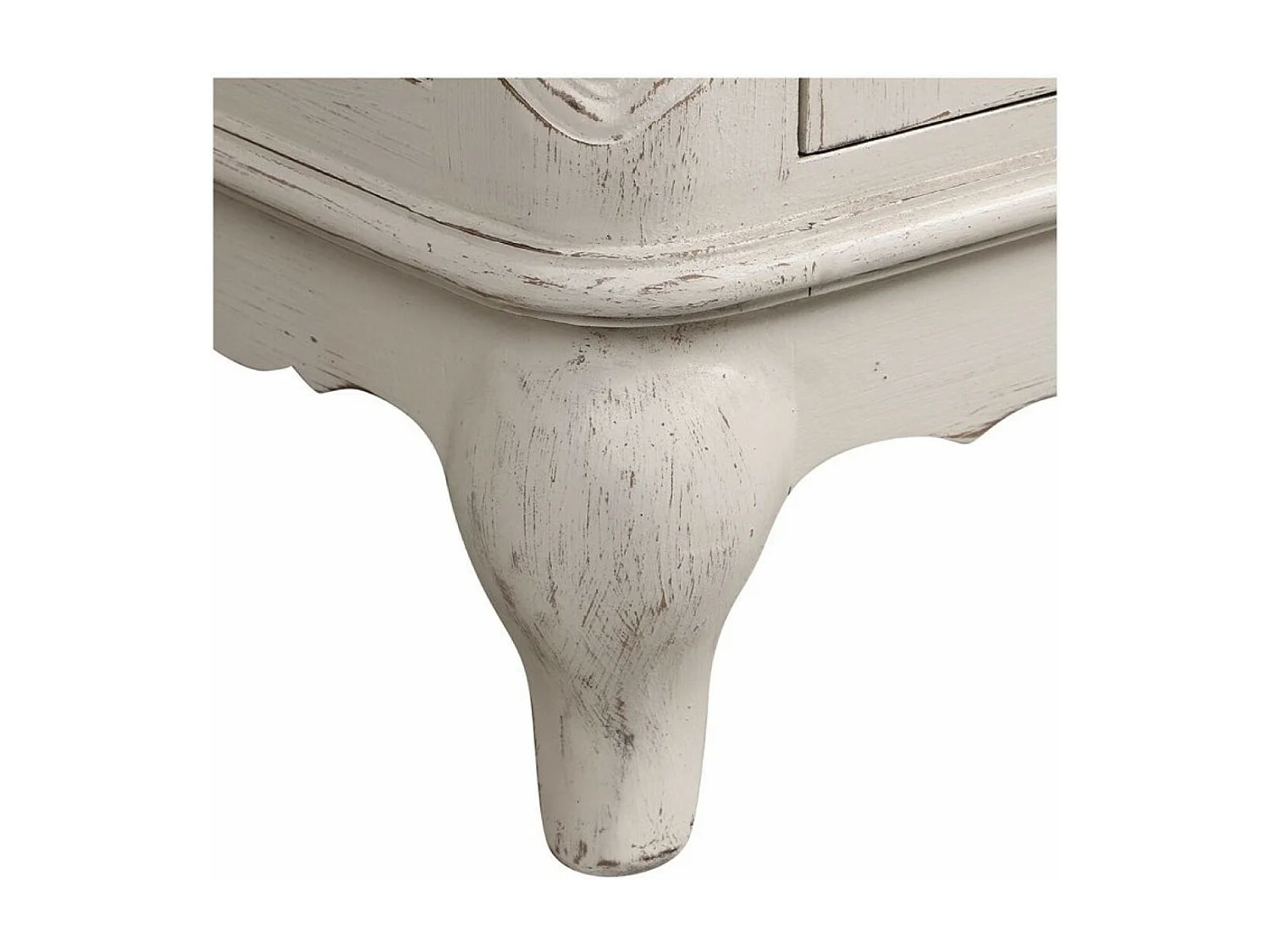 Buffet vaisselier 2 portes vitrées Bois Blanc - Château Interior's