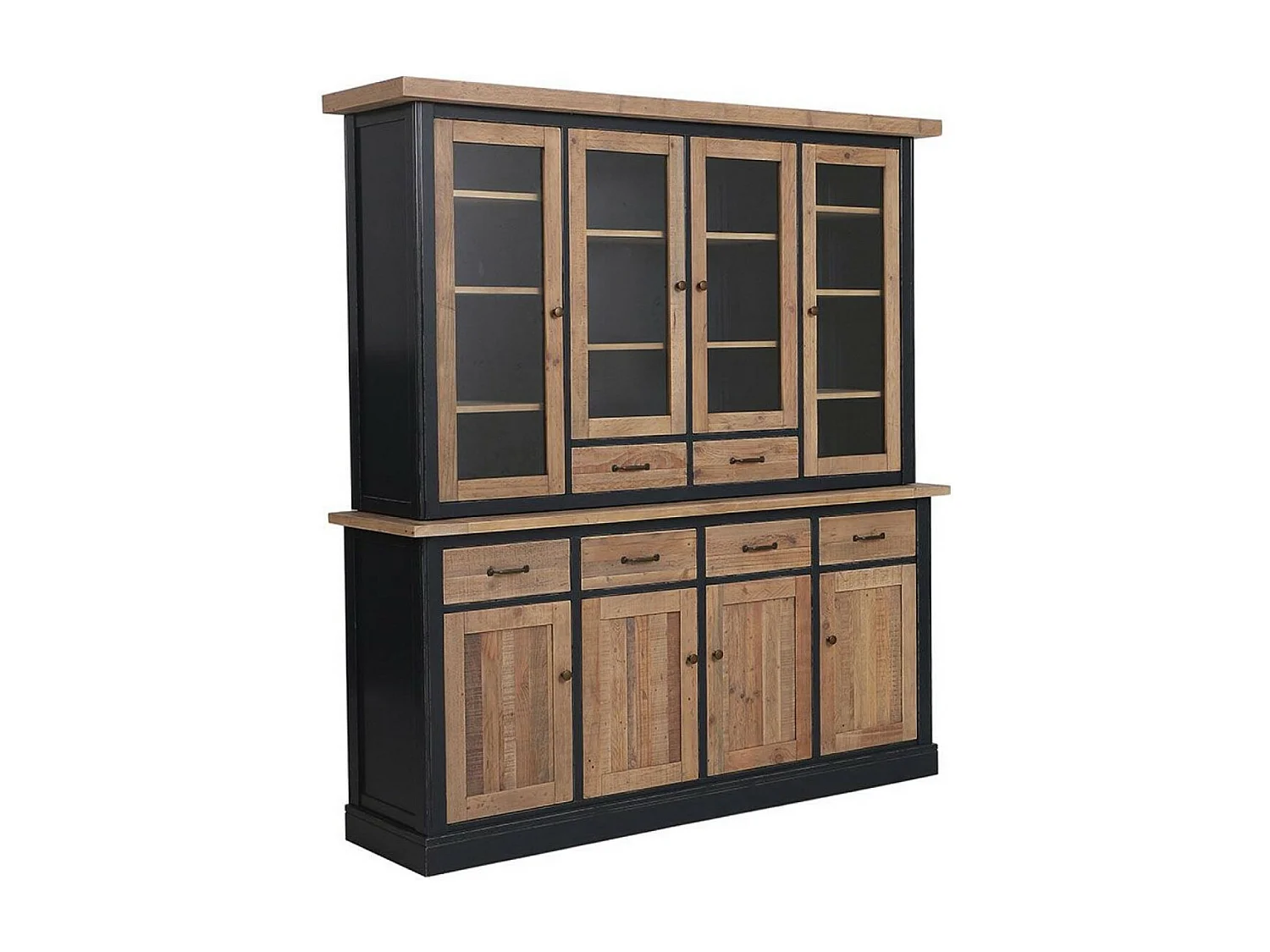 Buffet vaisselier MDF Noir - Rivages Interior's