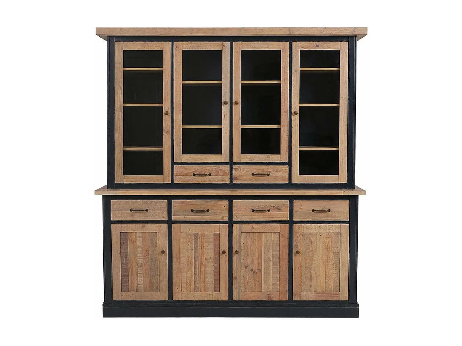 Buffet vaisselier MDF Noir - Rivages Interior's