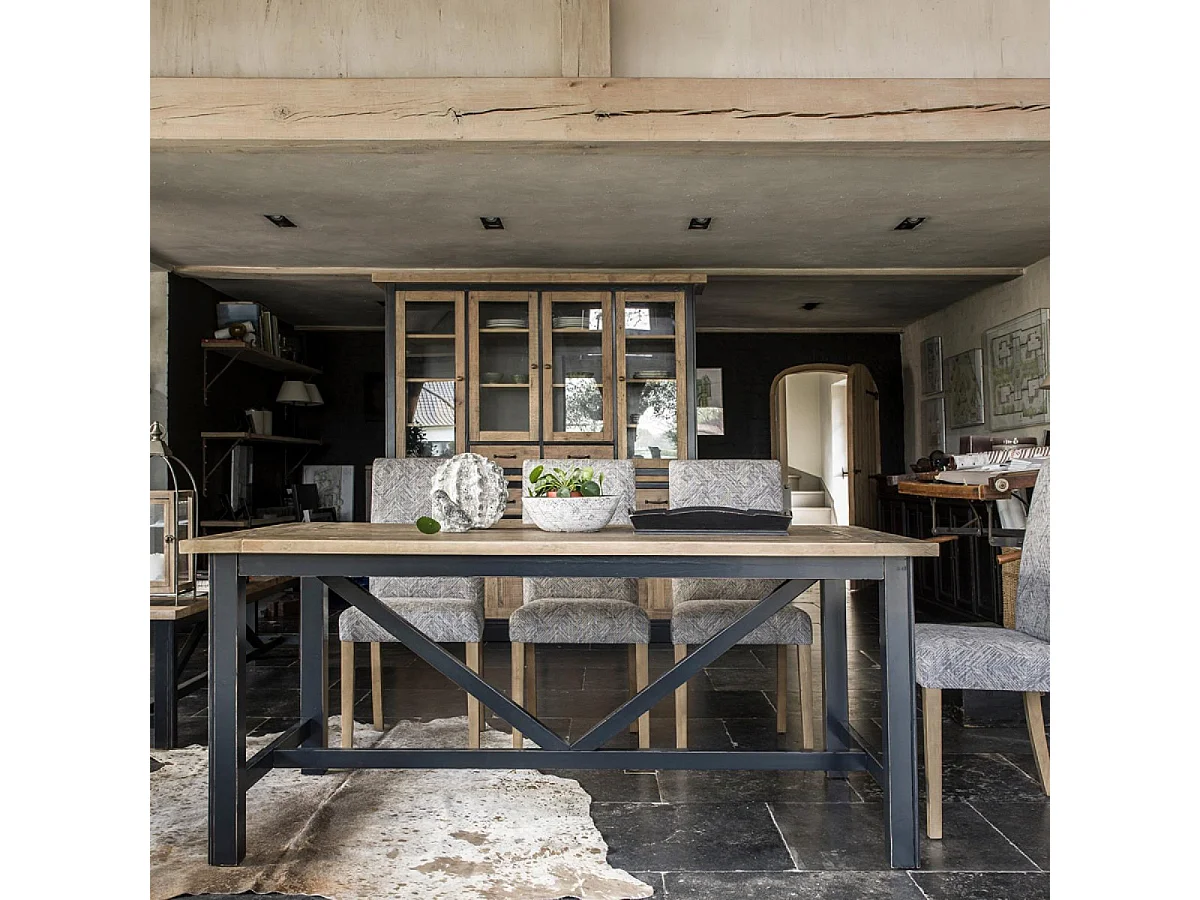 Buffet vaisselier MDF Noir - Rivages Interior's